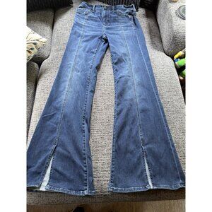 American Eagle Jeans Womens Size 4  Festival Flare Stretch Dark Wash High Rise